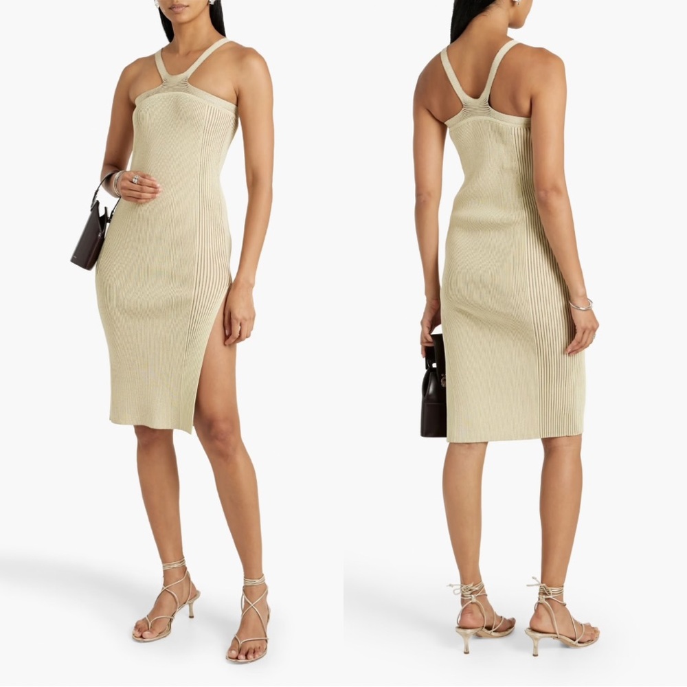 NWT Jonathan Simkhai Beige Midi Dress